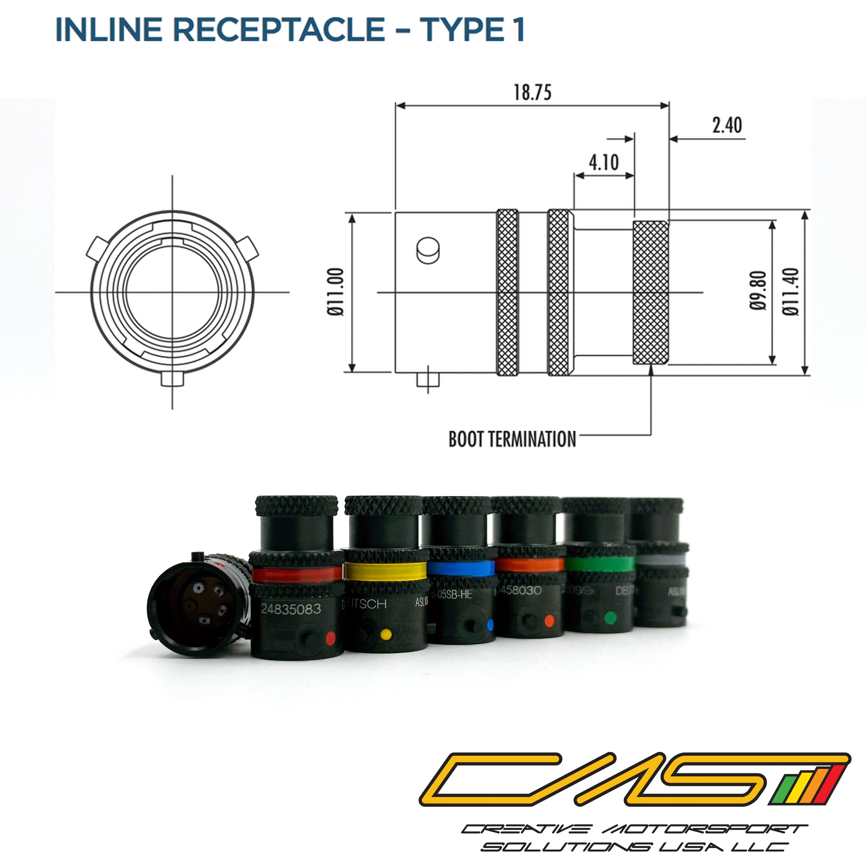 Deutsch Autosport ASL Pin Connector - AS MicroLite HE