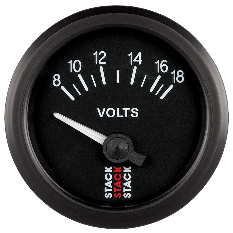 52mm Battery Voltage Gauge, 8-18V - Creative Motorsport Solutions USA LLC