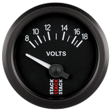 52mm Battery Voltage Gauge, 8-18V - Creative Motorsport Solutions USA LLC