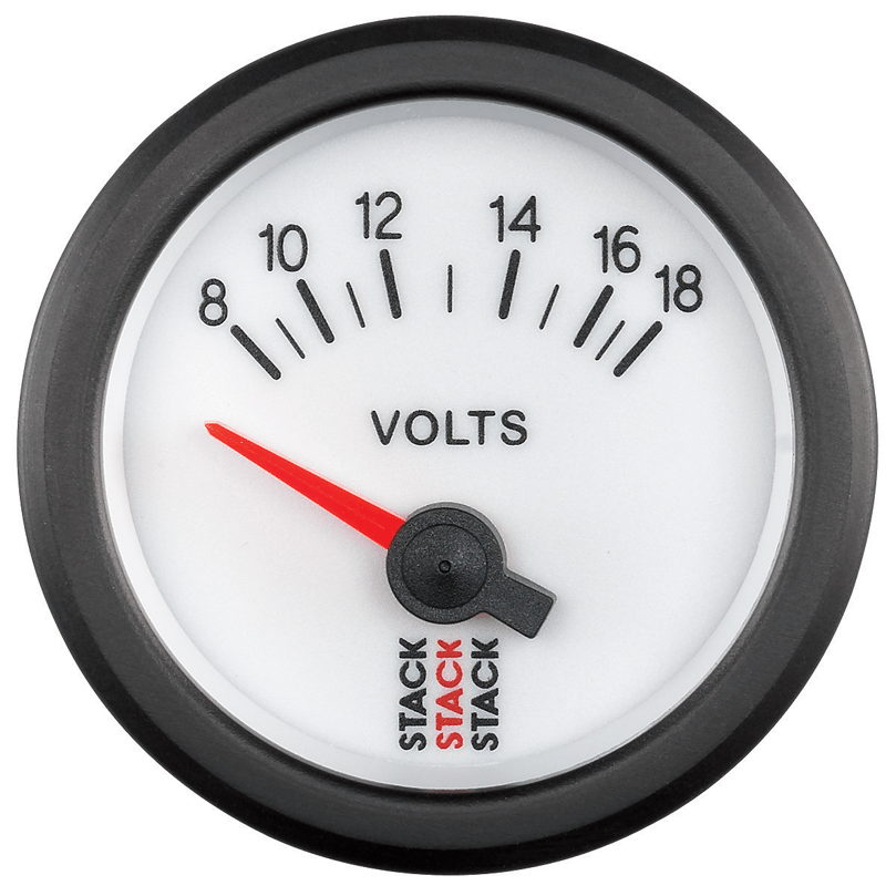 52mm Battery Voltage Gauge, 8-18V - Creative Motorsport Solutions USA LLC