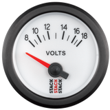 52mm Battery Voltage Gauge, 8-18V - Creative Motorsport Solutions USA LLC