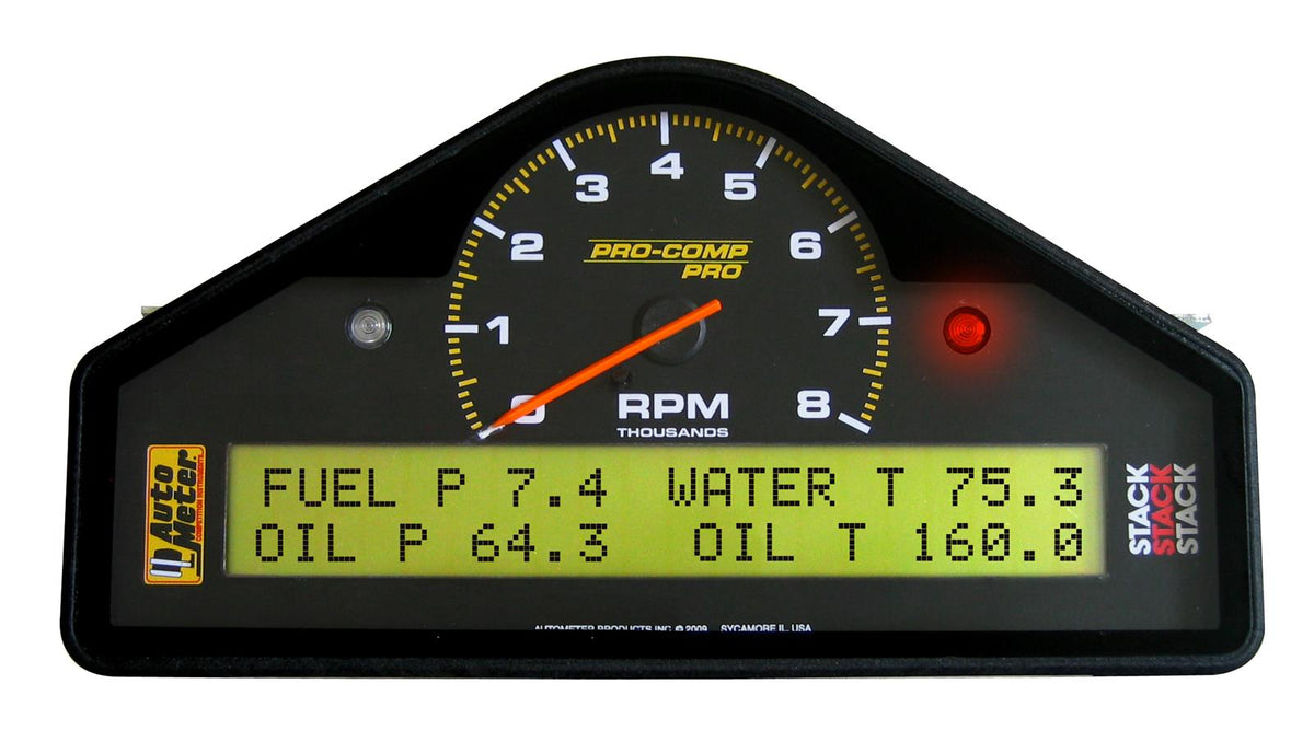 DRAG RACING MULT-FUNCTION DISPLAY LOGGER